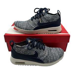 Nike Air Max Thea Ultra Flyknit‎ Shoes Womens 7.5 College Navy Blue 881175-402